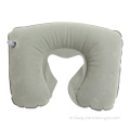 Promotion Flocked PVC Inflatable Travel Air Pillow